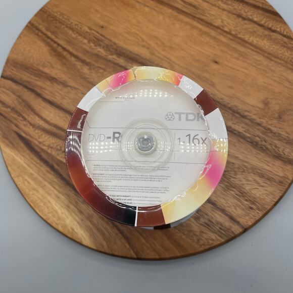 TDK Dvd-r 4.7 GB Recordable Discs 100 Pack 1-16x NEW SEALED Print On White - Picture 3 of 3